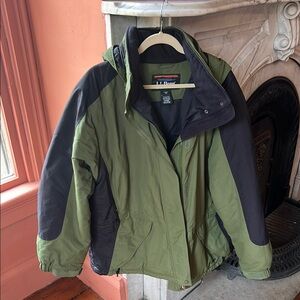 L.L. Bean Green and Black Jacket
